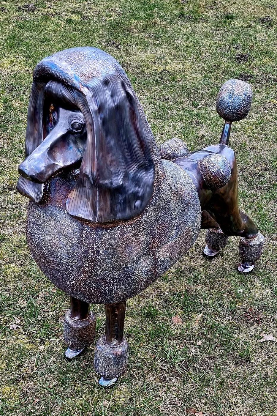 Poodle sculpture